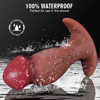 Dildo Gigante Negro Realista de Gran Tamaño, Pene de Silicona, Tapón Anal Extensible, Tapón Anal Extra Grande, Juguetes Sexuales para Adultos para Mujeres y Hombres