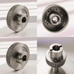 แกนเฟืองไทม์มิ่งเหล็ก HTD5M สำหรับเครื่องจักรสิ่งทอ ชุดมอเตอร์สเต็ปเปอร์ รับน้ำหนักได้ 150 กก. เส้นผ่านศูนย์กลางสูงสุด 600 มม. ผลิตในไต้หวัน - Product Image 5