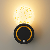 Lampe murale tactile rechargeable par USB, décoration de maison intelligente nordique moderne, capteur de mouvement intérieur, sans fil, magnétique, lampe de chevet LED, veilleuse