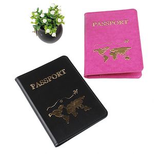 New Models Pu Leather <b>Cover</b> Colored Waterproof Blocking Protection <b>Passport</b> Holder Card Organizer - Product Image 1