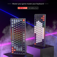 Clavier mécanique filaire OEM d'usine avec rétroéclairage LED, interrupteurs bleus, clavier mécanique USB pour ordinateur, pour le bureau et les jeux