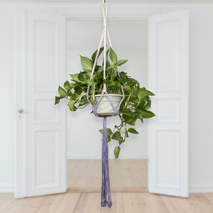 Colgador de <span class=keywords><strong>maceta</strong></span> grande hecho a mano de algodón bohemio, soporte para colgar macramé - Product Image 6
