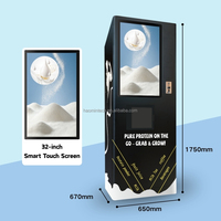 Distributeur automatique de thé au lait, machine à café instantanée entièrement automatique, distributeur de café commercial avec boîte à lumière LED