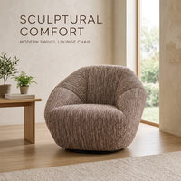 Fauteuil de loisirs individuel moderne en cuir pleine fleur et tissu, pour salon, salle à manger, maison et usage commercial – Fournisseur d'usine OEM ODM