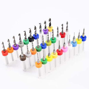 10 cái jingsen tungsten carbide Micro Khoan Bits Set <span class=keywords><strong>CNC</strong></span> Máy khắc End Mill Cutter PCB bảng mạch khắc công cụ - Product Image 5