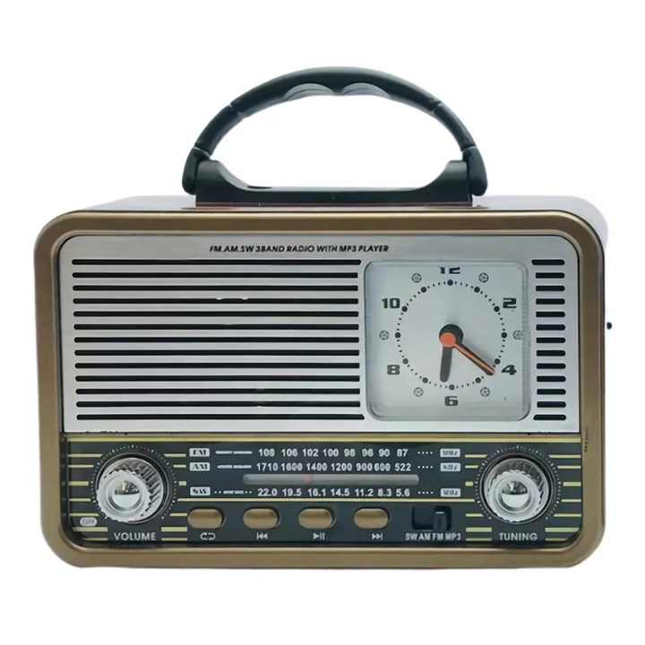 Newest Portable AM FM SW Radio NS-8898BT with USB/TF, Built-In