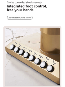 High Quality White Salon Beauty Facial <b>Bed</b> 4 Motors Electric Eyelashes Extension <b>Bed</b> Gold Base Electric Massage Tables for Sale - Product Image 3