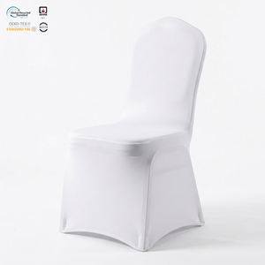 Housse de chaise de mariage extensible et ajustée, blanche, pliable, en spandex renforcé, moderne, écologique et lavable en machine - Product Image 1