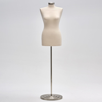 AFELLOW Mannequin de couture en mousse durable avec base métallique, modèle unisexe blanc pour le haut du corps, prix de gros