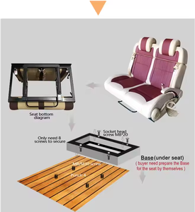 Sièges de voiture de luxe de haute qualité, modèle California, sièges de van modifiés avec fonctions inclinables et pliables, Toyota Sprinter MPV Daily <span class=keywords><strong>Caravelle</strong></span> - Product Image 4