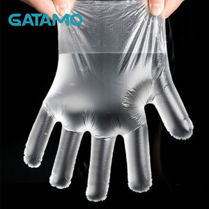 Guantes Desechables de Plástico HDPE Transparentes Plegables para Uso Diario en el Hogar, Aptos para Alimentos, Resistentes al Aceite, de Grado Alimenticio - Product Image 6