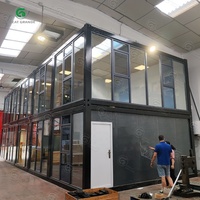 Bureau Conteneur de Luxe, Bâtiment Modulaire, Conteneur Portable, Bureau Préfabriqué, Espace de Travail, Solution Commerciale Personnalisée