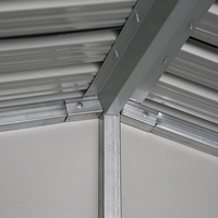 Abri de stockage de jardin préfabriqué moderne Bois traité sous pression pour le stationnement des voitures Cadre métallique