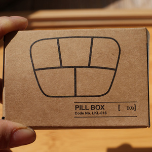 Transparent Plastic Pillbox 5 Compartment Portable Travel Medicine Box Covered With Compartments - Product Image 5