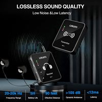Sistema de Monitoreo Inalámbrico LEKATO MS-1 de 2.4GHz, Transmisor y Receptor Estéreo con Clip para Equipos de Escenario, Muchos Modelos