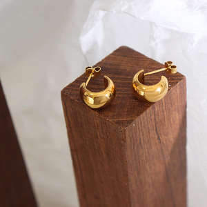 Pendientes de Acero Inoxidable de Lujo con Piedra Natural Romántica en Forma de Corona, para Mujer, Modernos, Elegantes, para Uso Diario, Regalo, Corte Corazón, Nuevo - Product Image 5