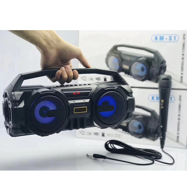 New Fashion Color Lamp Wireless Blue Tooth Speaker Outdoor Portable Card Big Sound Subwoofer High Sound Quality Audio Devices