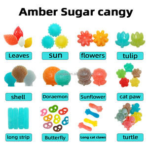 Dulces de Goma con Forma de Ramo de Girasoles, Azúcar Ámbar, Dieta Vegetariana, Bocadillo Tradicional Japonés Único, Bolsa de 100g - Product Image 6