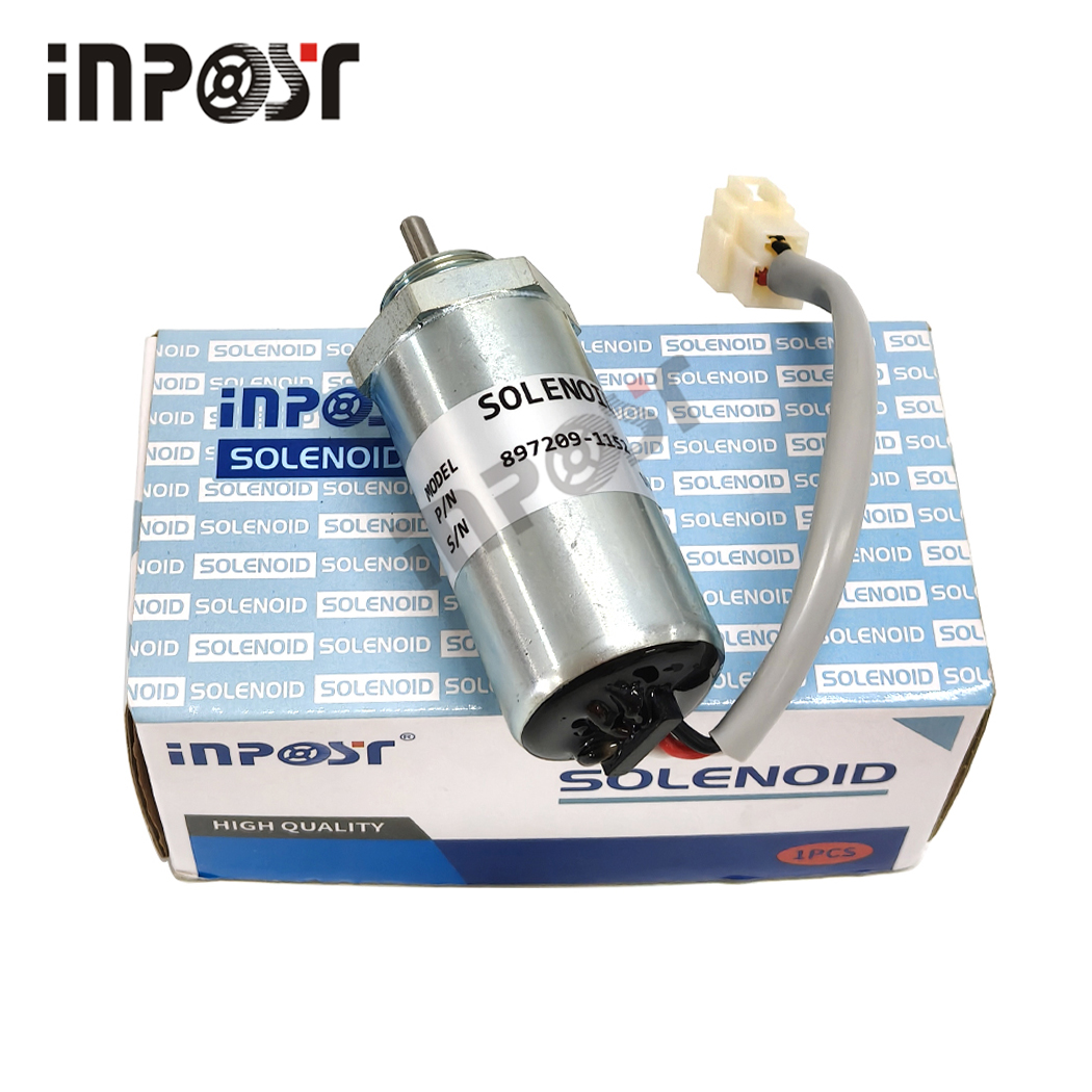 24V New Fuel Shut Off Stop Solenoid 897209-1152 for Hitachi MV2-40