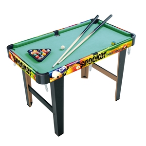 Prix usine 35 pouces jouets de sport en bois maison billard/billard ensemble de table pour enfants avec queue de billard bâton brosse et triangle craie - Product Image 5
