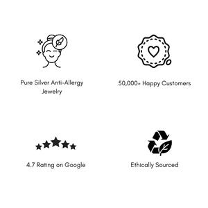 Colgante de gota clásico de plata de ley Sky Bloom con motivo floral aguamarina/Topacio azul-Regalo de fiesta y boda - Product Image 5