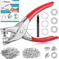 12mm 320 pièces poinçon pince Portable Rivet manuel poinçon 12mm métal anneau air trou pince œillets oeillets pince Kit