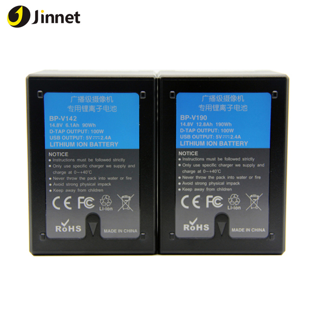 Professional BP-V190 190Wh Lithium Battery with V-Lock Custom Cells Branding Supports for Sony Venice 4K/8K Cinema Cameras