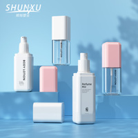 Botol Semprot Plastik PET Kemasan Kosmetik 80 100 120ml MOQ Rendah untuk Sunscreen, Hydrating Mist, Toner, dan Setting Spray