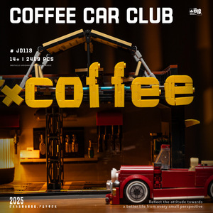 XJD JD113 2025 NOUVEAU MOC <span class=keywords><strong>Garage</strong></span> de réparation de voitures vintage et café-<span class=keywords><strong>club</strong></span>, kit de construction en briques pour enfants, cadeau, ensembles de blocs de construction - Product Image 3