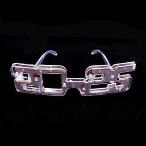 Lunettes LED de haute qualité 2025 qui brillent dans le noir, lunettes lumineuses, lunettes à volets LED pour le Nouvel An, fournitures pour événements et fêtes - Product Image 5