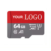 Tarjeta de Memoria Mini SD de Alta Velocidad Clase 10 U3, Tarjeta TF de Plástico en Opciones de Tamaño 4GB 8GB 16GB 32GB 64GB 128GB