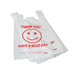 Bolsa de HDPE personalizada impresa para compras, bolsa de plástico para supermercado, bolsa de camiseta para llevar - Product Image 1