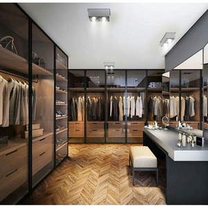 Modular Tùy Chỉnh Bằng Gỗ Thiết Kế Phòng Ngủ Hiện Đại Tủ Quần Áo Tủ Quần Áo Đi Bộ Trong Tủ Quần Áo Cho Phòng - Product Image 4