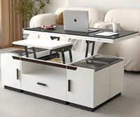 Table basse multifonctionnelle convertible en bois massif Qingyu, moderne, avec plateau relevable, pliable, gain de place, couleur personnalisable, meubles pour la maison