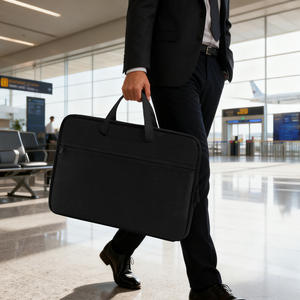 Sac pour ordinateur portable de 12 à 13 pouces, sacoche d'affaires multi-poches pour documents de bureau et conférences, vente en gros - Product Image 6