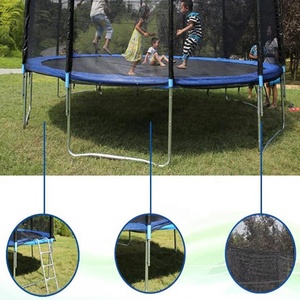 Trampoline rond de haute qualité de 12 pieds pour intérieur/extérieur, lit de saut de <span class=keywords><strong>fitness</strong></span> avec filet de protection pour les installations de divertissement pour enfants - Product Image 4