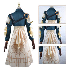 Costume di Halloween da Donna dell'Anime <span class=keywords><strong>Violet</strong></span> <span class=keywords><strong>Evergarden</strong></span> Vestito da Principessa e Cameriera con Parrucca Completo Cosplay per Ragazze - Product Image 3