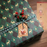 Étiquettes en carton à suspendre sur le thème de la patinage sur glace, motif étang glacé, pour invitations de fête de Noël sur le thème des sports d'hiver