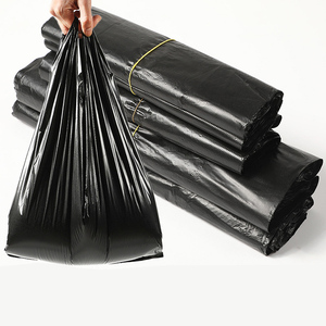 Grocery Shopping Moisture Proof Side Gusset Plastic T-shirt Bags Plain 12" X 7" X 21" - Product Image 1