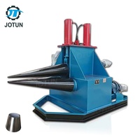 Machine automatique de roulage de cônes pour pièces coniques, avec fonction de roulage de plaques métalliques et de pliage de tôles d'acier
