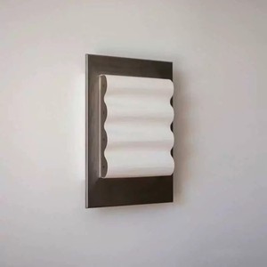 Lijia Wall Lamp 250x370mm LED E27 Switch Control Walnut <b>Sand</b> Nickel Color Hotel Room Restaurant Studio Lighting - Product Image 1
