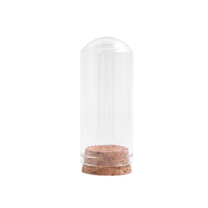 Hot Sal bricolage artisanat flacon décoratif Transparent <span class=keywords><strong>30mm</strong></span> 17ml 30ml 35ml verre dôme bouteille à la dérive avec Base en liège - Product Image 1