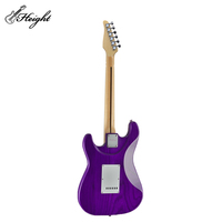 Guitare électrique de style S en gros, micros SSS, 22 frettes, corps plein, fabrication OEM personnalisée