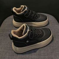 Chaussures super résistantes pour femmes, chaussures blanches en peluche, dernier design, chaussures décontractées chaudes en PU pour l'hiver, chaussures de sport de loisirs haut de gamme