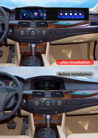 Autoradio multimédia tactile 21 pouces dernier cri pour BMW Série 5 E60 E61 E62 E63, Android, Carplay, GPS