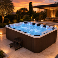 Baignoires Spa de Luxe Extérieures pour 10 Personnes et Piscines de Massage – Vente Chaude pour Hôtels, Jardins, Resorts et Villas (Fourniture en Gros)