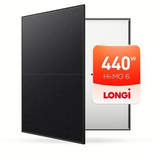 Panel Solar LONGI SOLAR HI-MO 6 Scientist LR5 - 54 HTH 435W 440W 445W 450W HPBC, Celdas Solares Negras, Listo para Enviar - Product Image 1