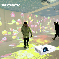 Projecteur interactif holographique 3D immersif à 360 degrés pour sol et mur, projection interactive dans l'espace complet, matériau métallique durable