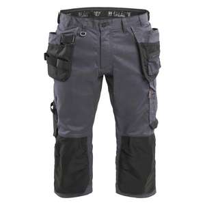 BLAKLADER - 175418329600D100 Pantalones cortos piratas artesanos elásticos Mid Gray-EAN 7330509925430 PANTALONES DE TRABAJO CORTOS DE TRABAJO - Product Image 1