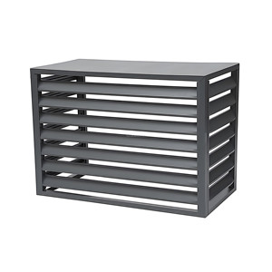 Tùy chỉnh bốn mặt phẳng-top uv-proof louvered Guard-Heat-dissipating mưa-shield cho <span class=keywords><strong>AC</strong></span> đơn vị ngoài trời. - Product Image 5